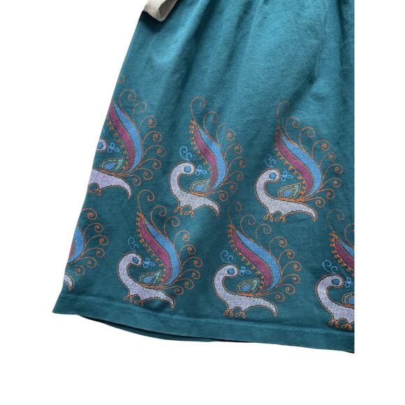 Tea Collection Layered Peacock Dress Size 5 - Picture 3 of 6